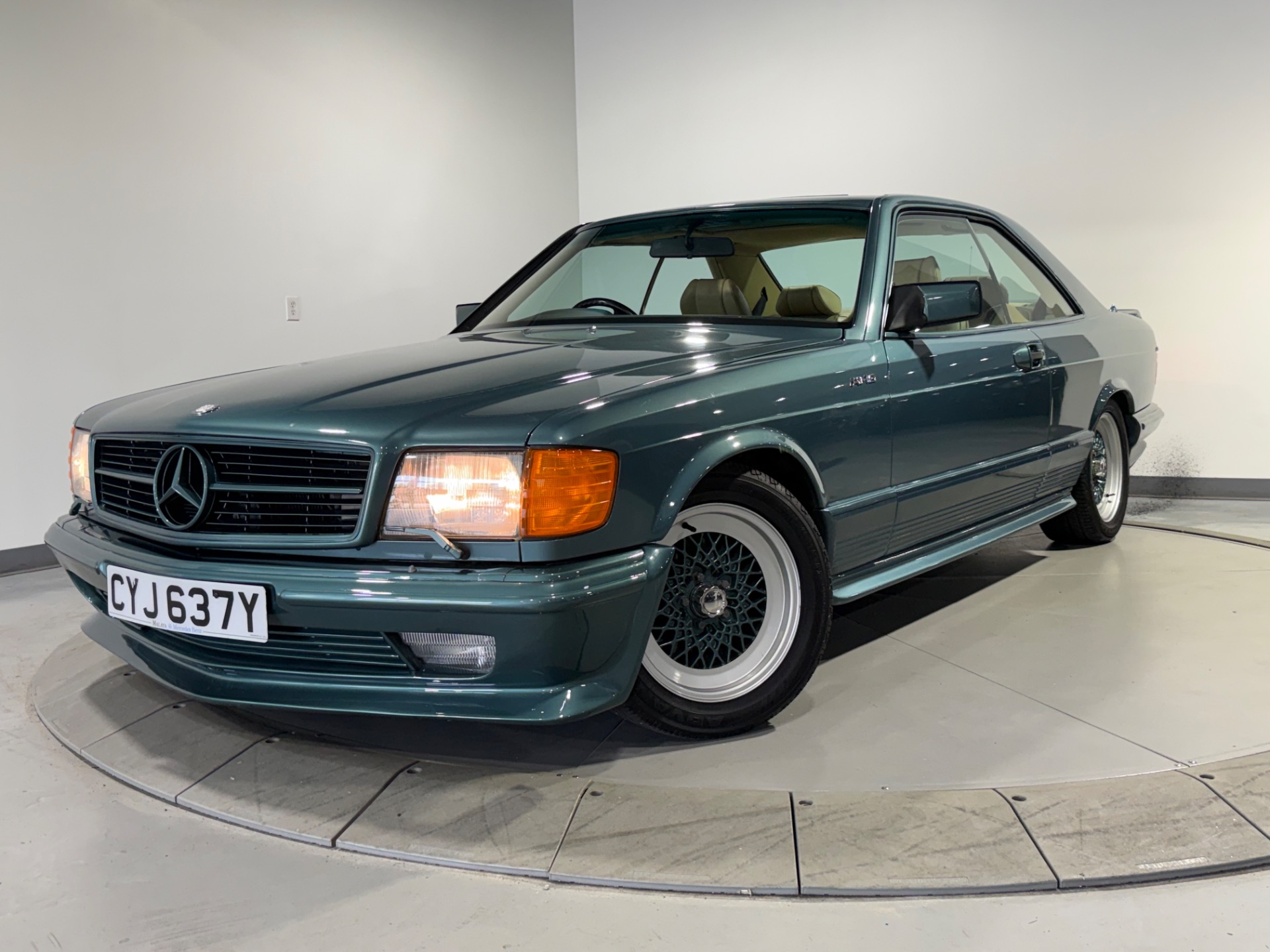 BLUE GREEN METALLIC 1983 Mercedes-Benz 500-Class Coupe Automatic