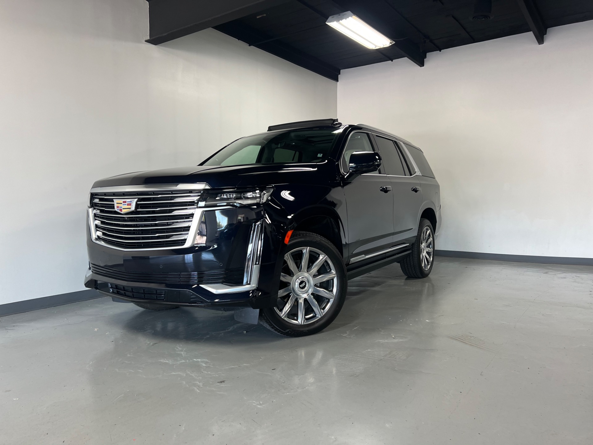 Used 2022 Dark Moon Blue Metallic Cadillac Escalade PREMIUM LUXURY ...