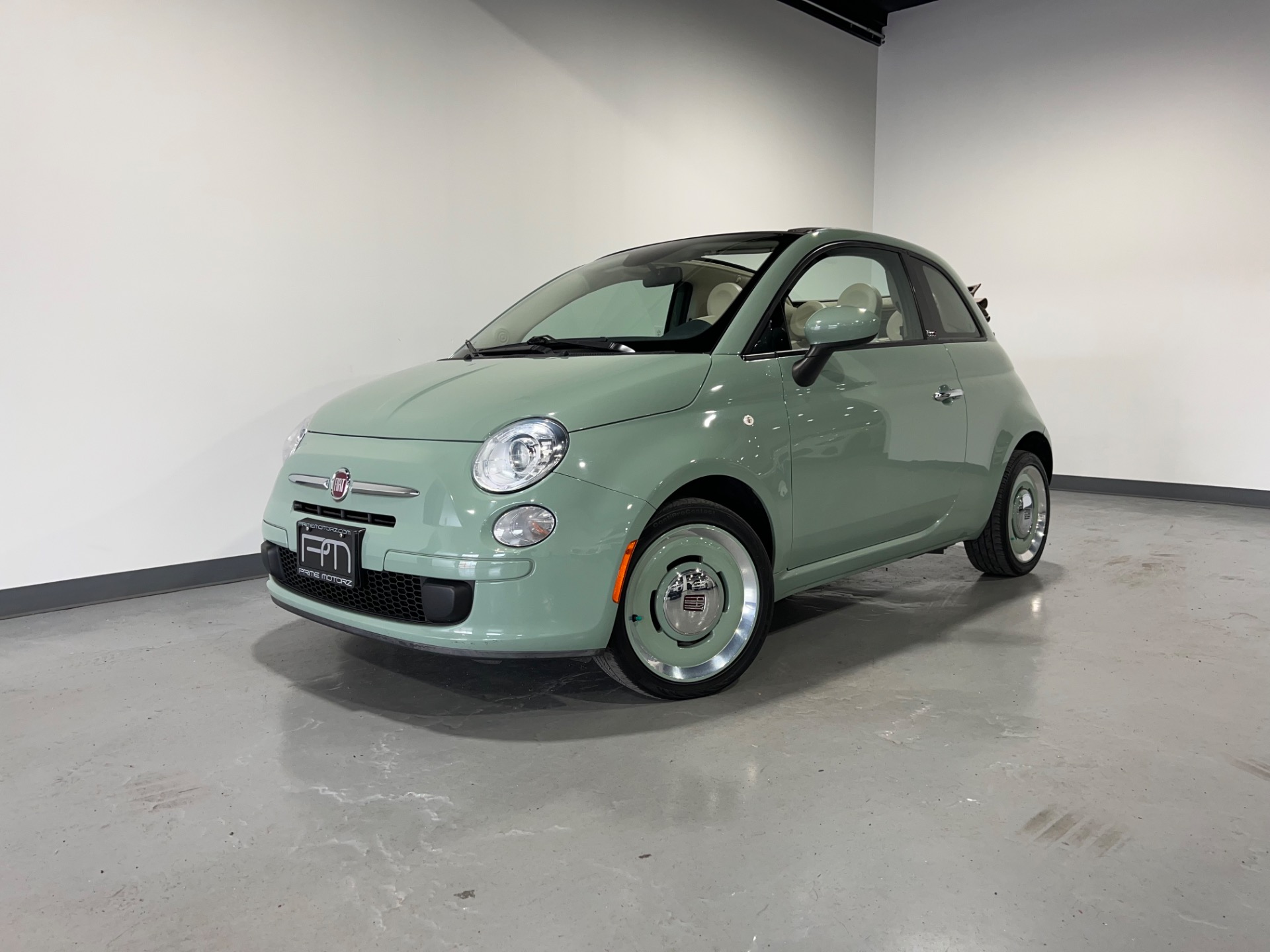 Used 2015 Verde Chiaro FIAT 500c 1957 Edition POP 2DR CONVERTIBLE