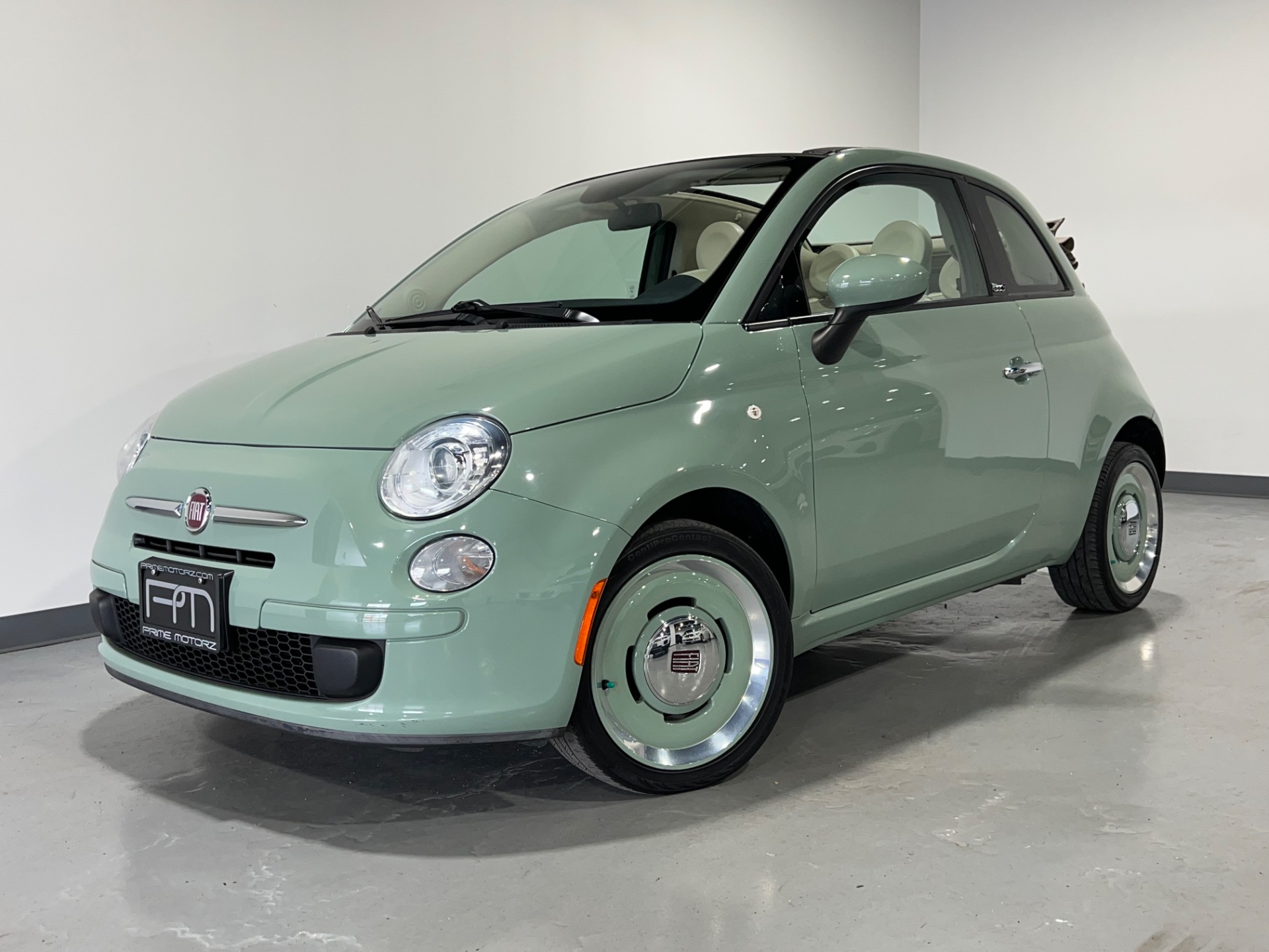 Used 2015 Verde Chiaro FIAT 500c 1957 Edition POP 2DR CONVERTIBLE