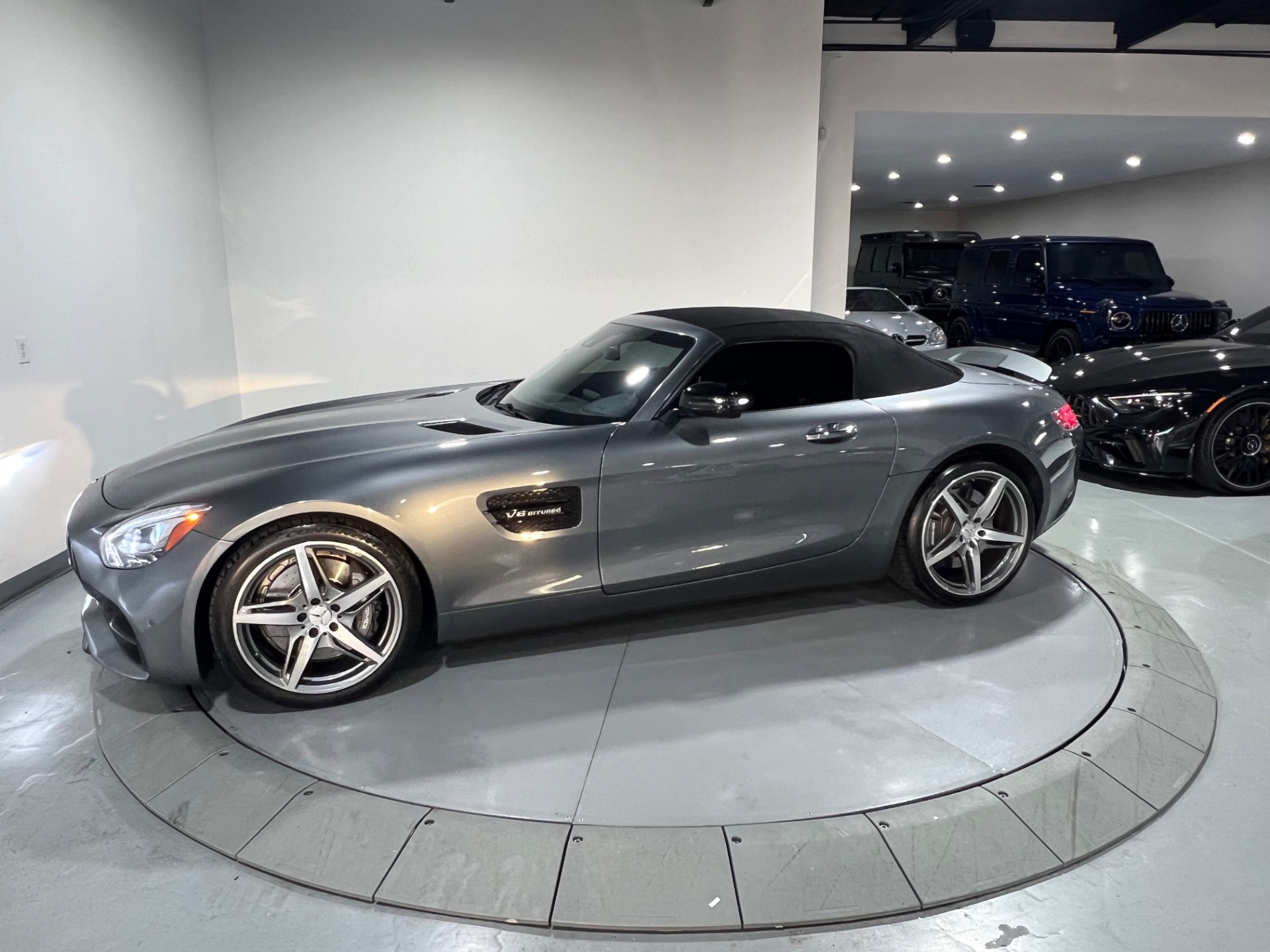 Used 2018 Selenite Grey Metallic Mercedes-Benz AMG GT ROADSTER For