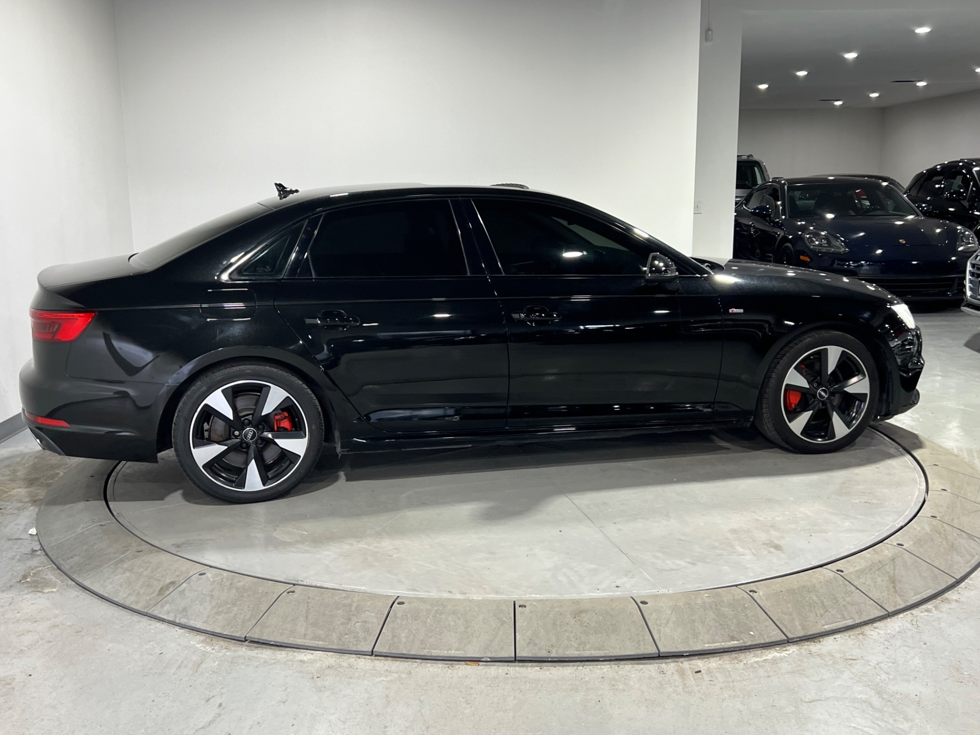 Kit De Emblemas Negros Brillo Para Audi A4 - Incluye Anillos De Rejilla Y Maletero, Compatible 2008-2019