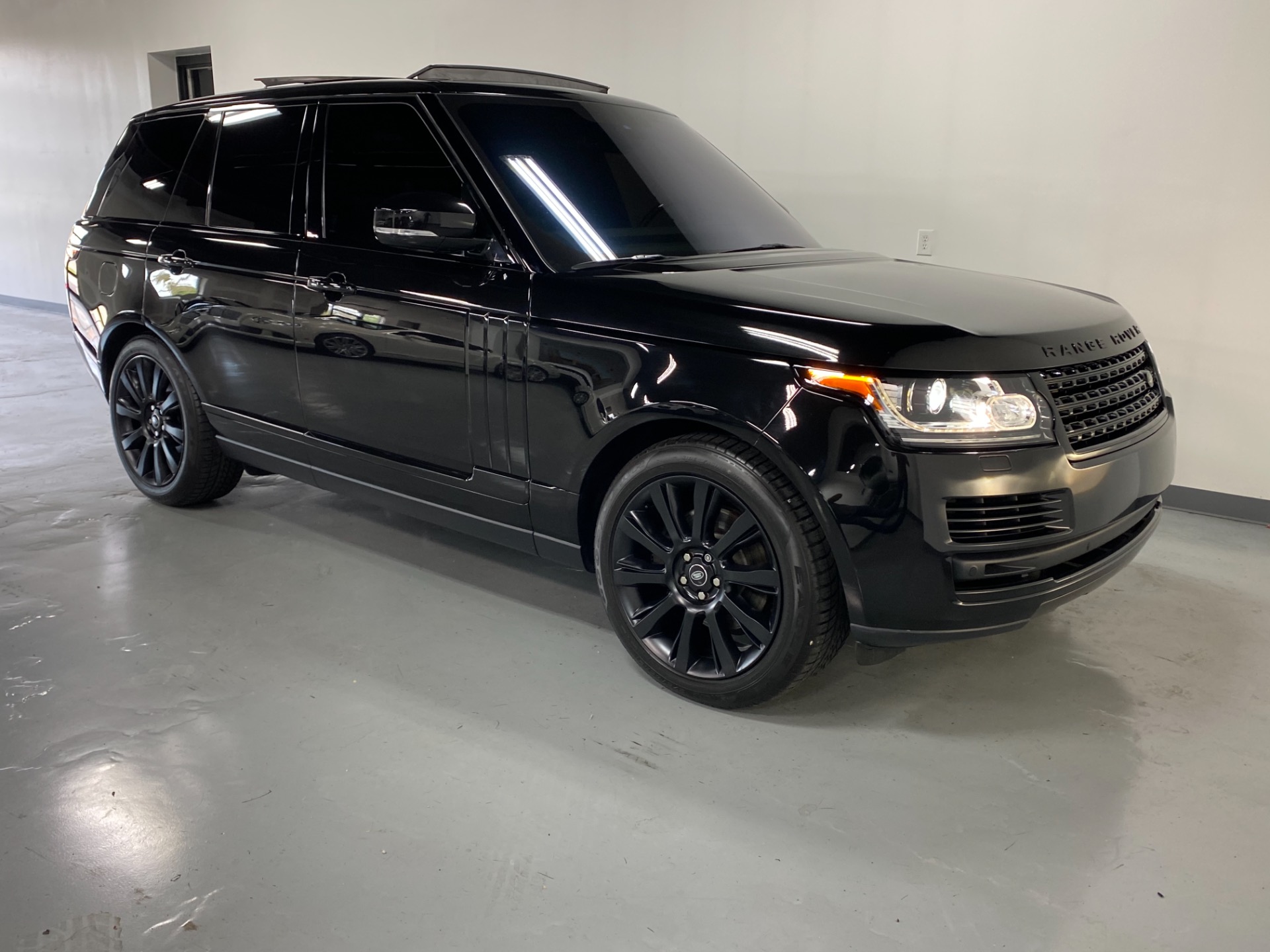 Range Rover 2016 Black Side Used 2016 Santorini Black Metallic Land Rover Range Rover HSE td6 AWD ...