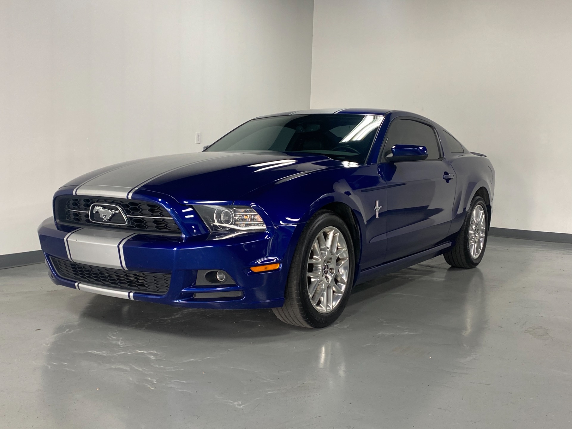Used 2014 Deep Impact Blue Metallic Ford Mustang FASTBACK PREMIUM